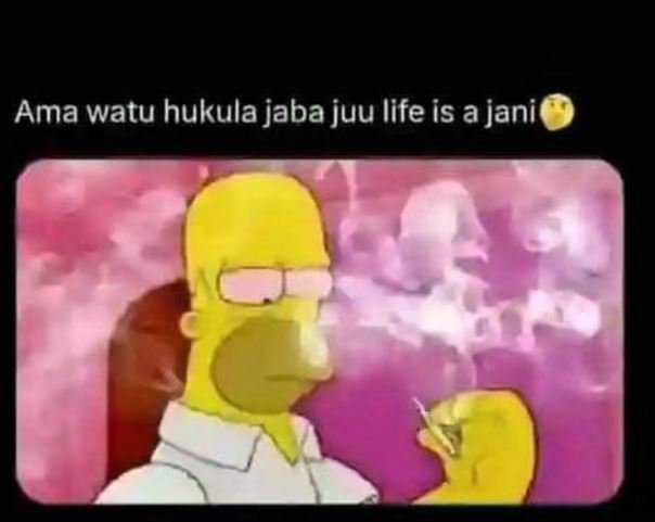 Ama watu hukula jaba juu life is a jani