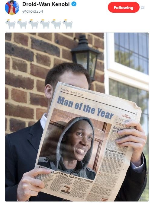 Droidwan kenobi droid254 following and man of the year and proganme