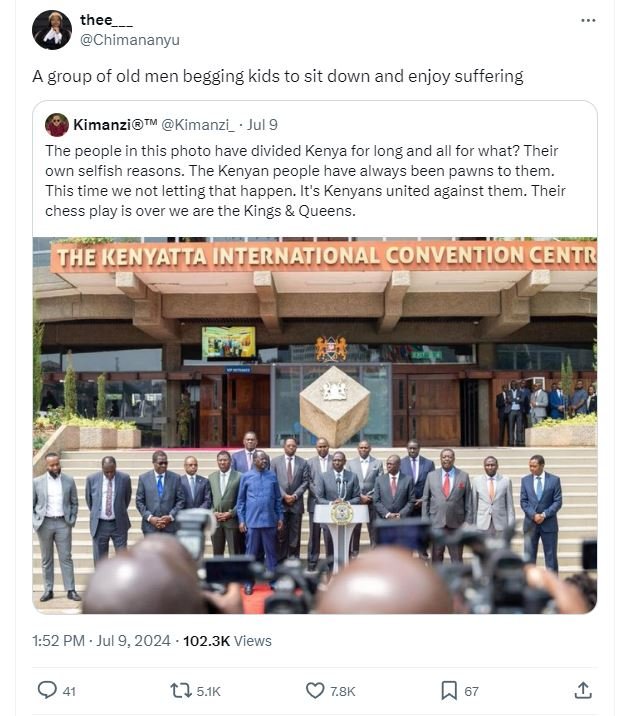 Thee chimananyu a group of old men begging kids to sit down and enjoy suffering