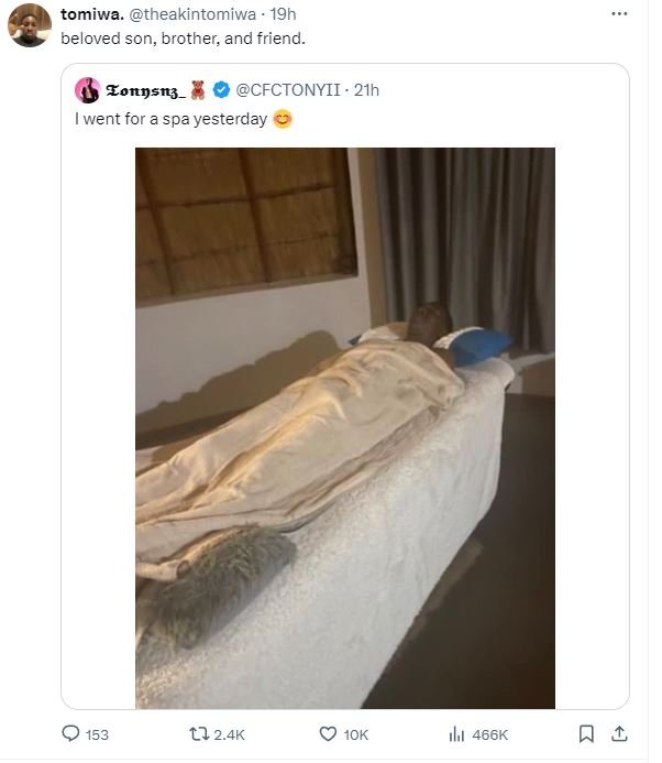 Tomiwa. theakintomiwa 19h peloved son, brother and friend. yonnsn3_ cfctonyii .