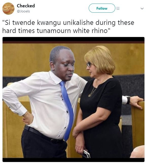 Checked jooels follow si twende kwangu unikalishe during these hard times tunamo