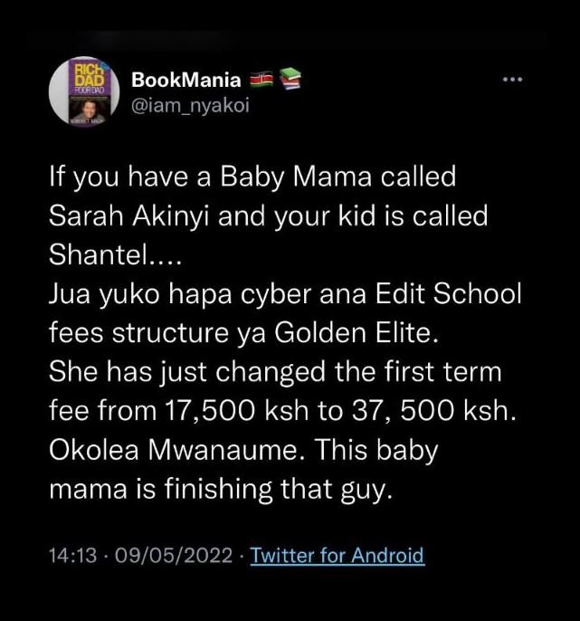B4b bookmania iam_nyakoi if you have a baby mama called sarah akinyi and your ki