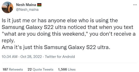 Nesh maina nesh_maina is it just me or has anyone else who is using the samsung