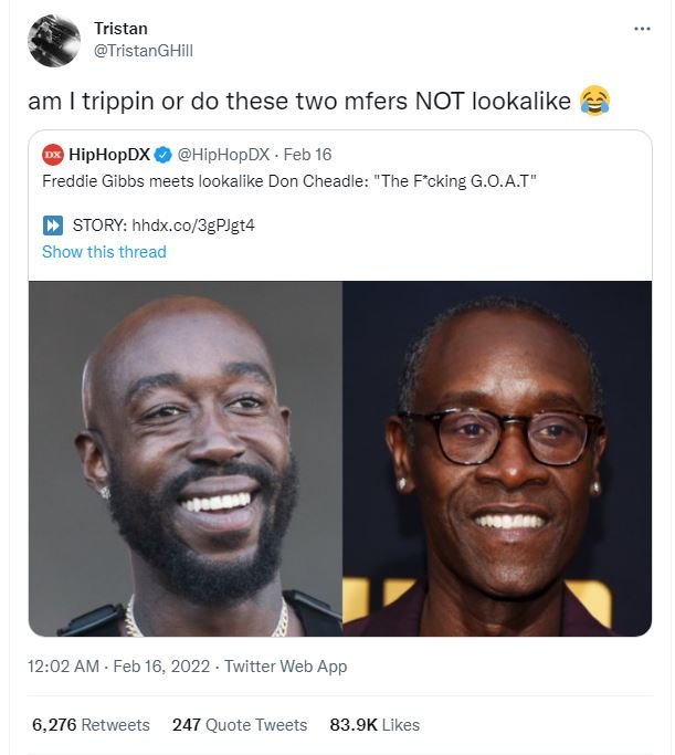 Tristan TristanGHill am trippin or do these two mfers NOT lookalike HipHopDX Hip