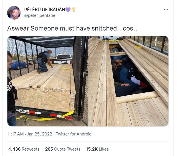 PETER OF BdDDN peter_pentane Aswear Someone must have snitched . cOS 11.17 AM Ja