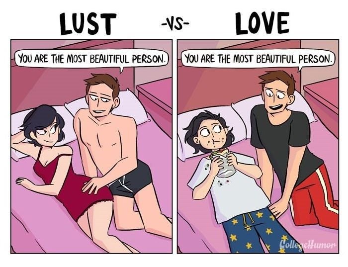 Lust vs love you are the most beautiful person you are the most beautiful person