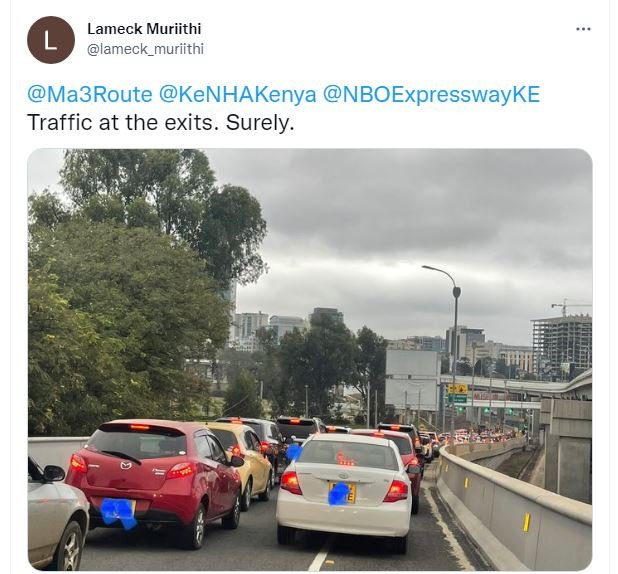 Lameck muriithi lameck_muriithi ma3route kenhakenya nboexpresswayke traffic at t