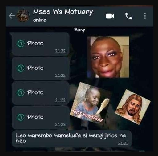 Msee ya motuary online busy photo photo photo photo leo warembo ramekufa si weng