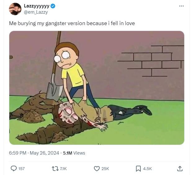 Lazzyyyyyy em_lazzy me burying my gangster version because i fell in love 6.59 p