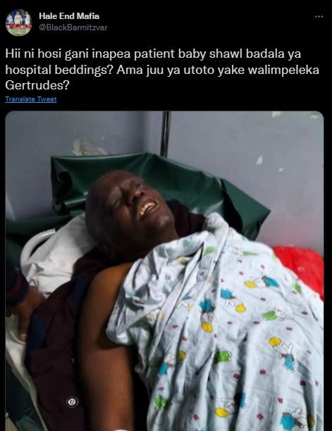 Hale End Mafia BlackBarmitzver Hii ni hosi gani inapea patient baby shawl badala