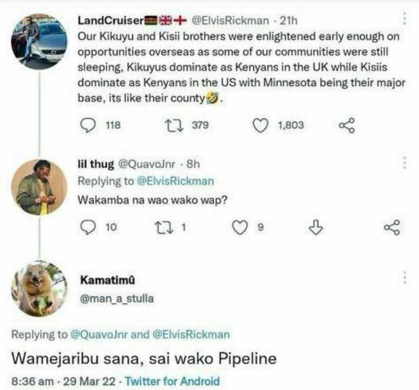 Landcruiser elvisrickman 2th our kikuyu and kisii brothers were enlightened earl