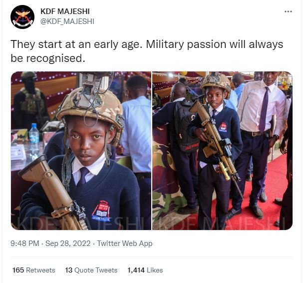 Kdf majeshi kdf_majeshi they start at an early age. military passion will always