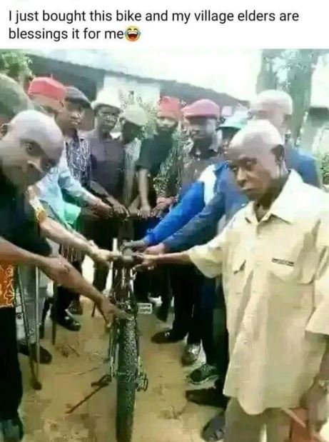 Just bought this bike and my village elders are blessings it for me
