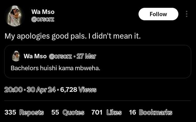 Wa mso fsciz follow my apologies good pals. i didn't mean it. wa mso scz 27 mar