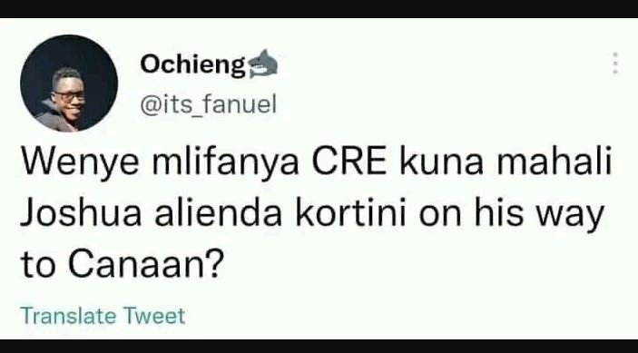 Ochieng its_fanuel wenye mlifanya cre kuna mahali joshua alienda kortini on his