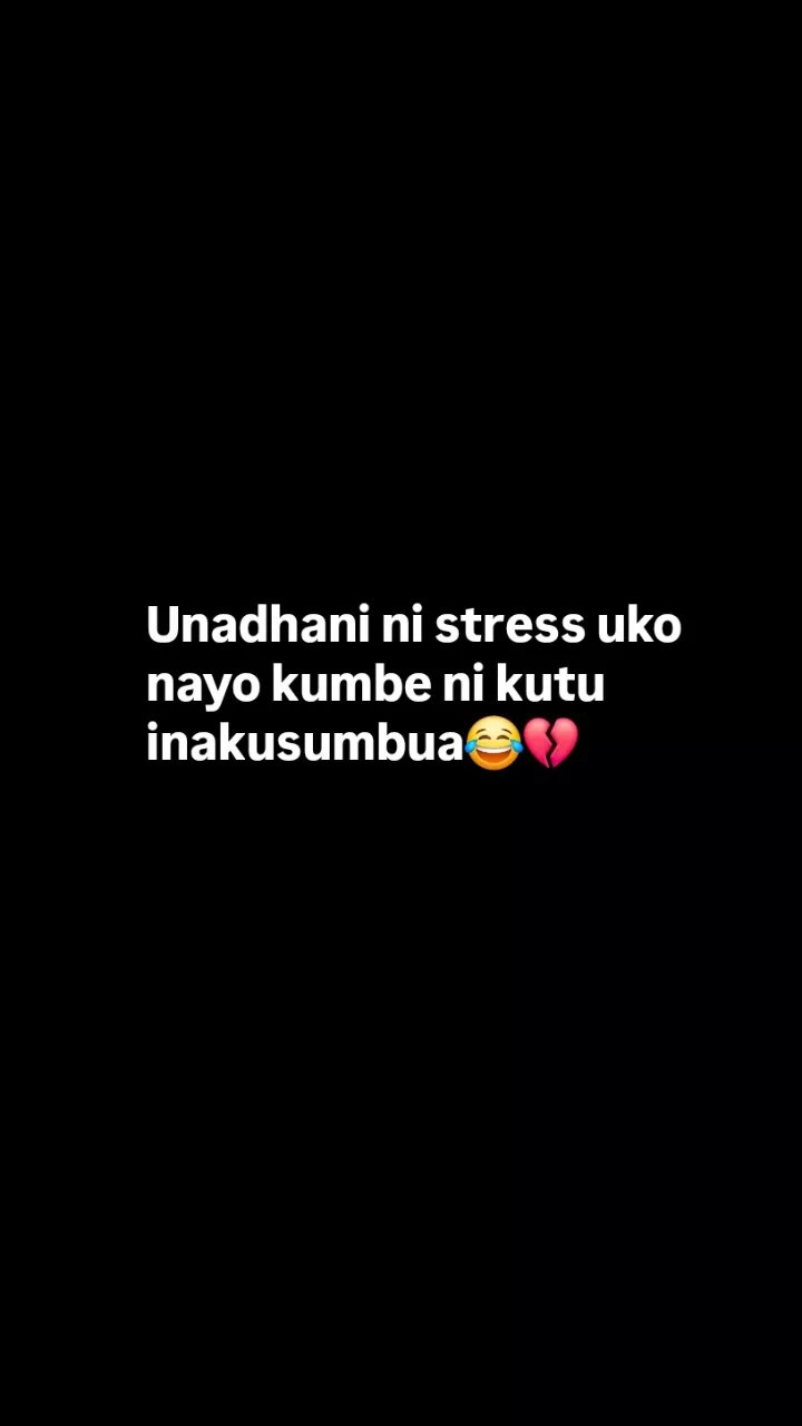 Unadhani ni stress uko nayo kumbe ni kutu inakusumbua