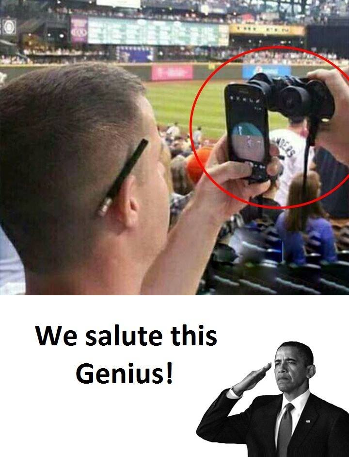 We salute this genius!