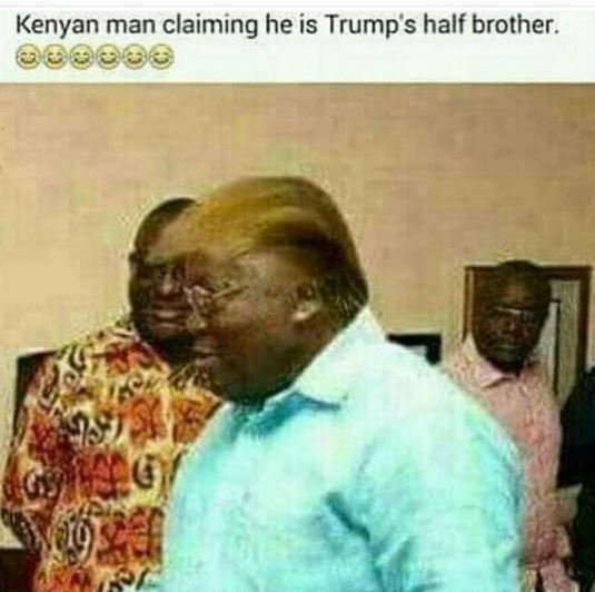 Kenyan man claiming he is trumps half brother.