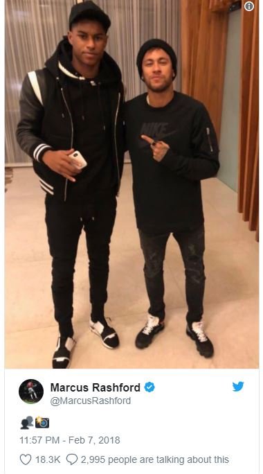 Marcus rashford marcusrashford 1157 pm feb 7, 18.3k q 2,995 people are talking a