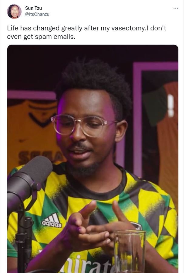 Sun tzu itschanzu life has changed greatly after my vasectomy i don't even get s