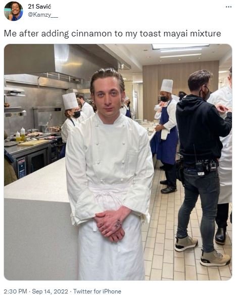 21 savié kamzy me after adding cinnamon to my toast mayai mixture 2.30 pm sep 14