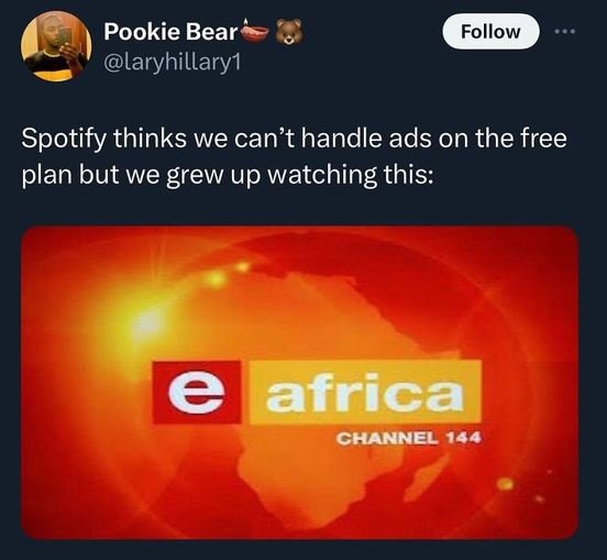 Pookie bear laryhillaryı follow spotify thinks we can't handle ads on the free p
