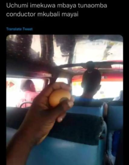 Uchumi imekuwa mbaya tunaomba conductor mkubali mayai