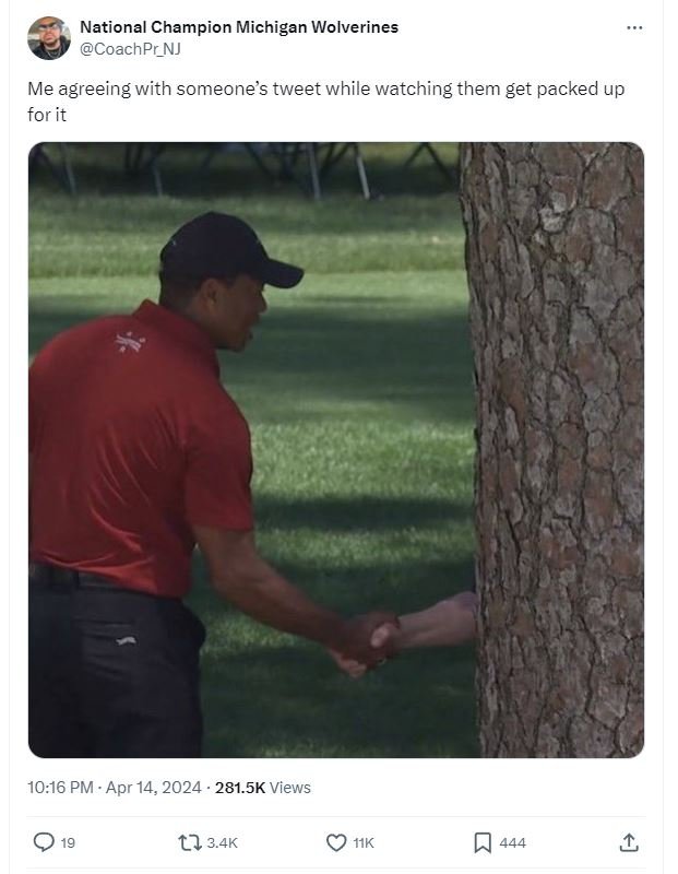 National champion michigan wolverines coachpr_nj me agreeing with someone's twee