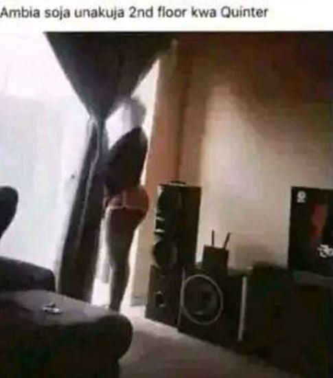 Ambia sola unakula ?nd iloor kwa quinter