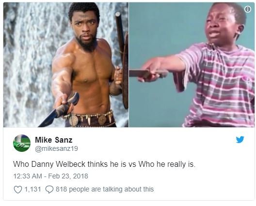 Mike sanz mikesanz19 who danny welbeck thinks he is vs who he really is 12.33 am