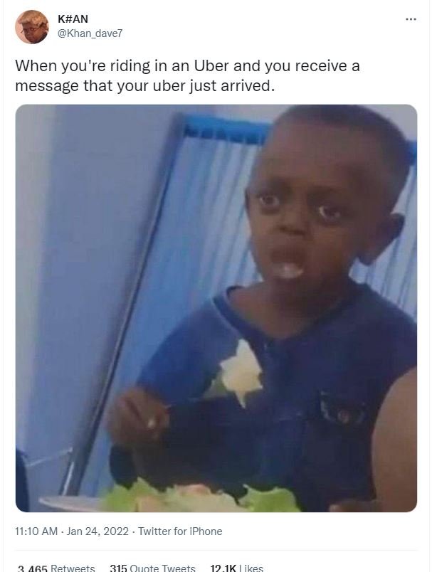 KAN Khan_dave7 When you're riding in an Uber and you receive a message that your