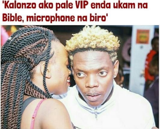 'kalonzo ako pale vip enda ukam na bible microphone na biro'