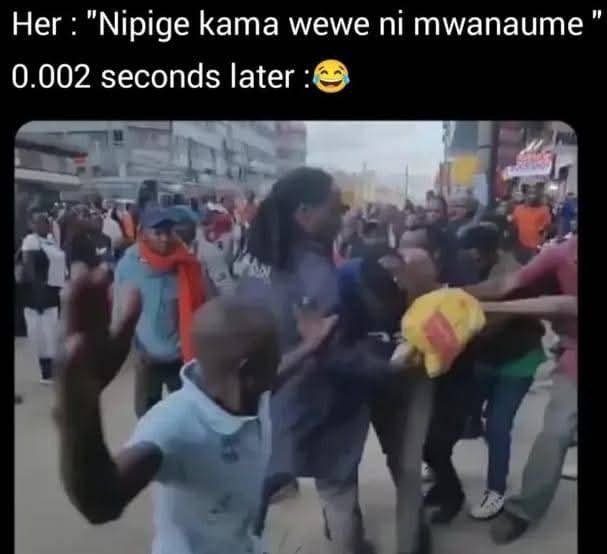 Her nipige kama wewe ni mwanaume 0.002 seconds later