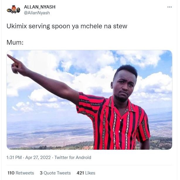 Allan_nyash allannyash ukimix serving spoon ya mchele na stew mum 1.31 pm apr 27