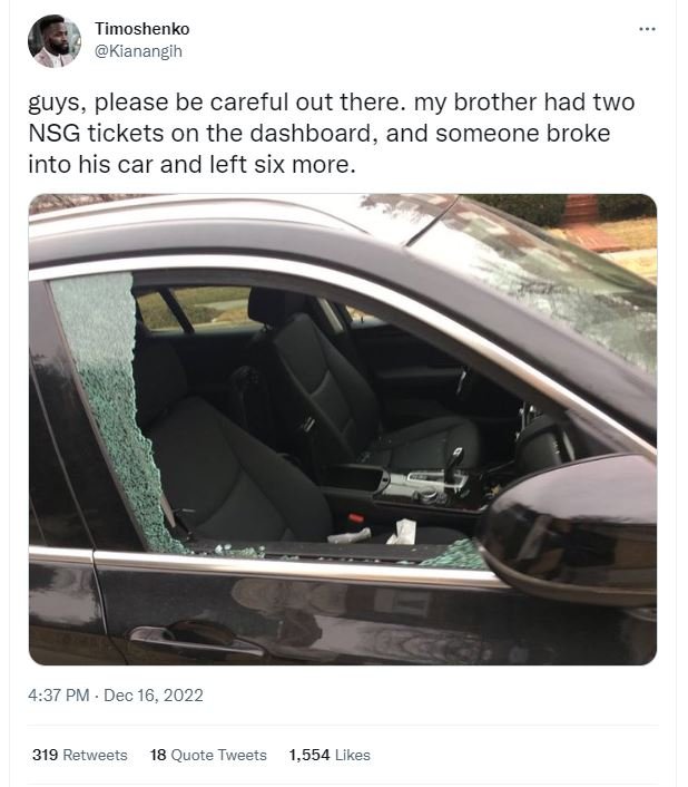 Timoshenko kianangih guys, please be careful out there my brother had two nsg ti