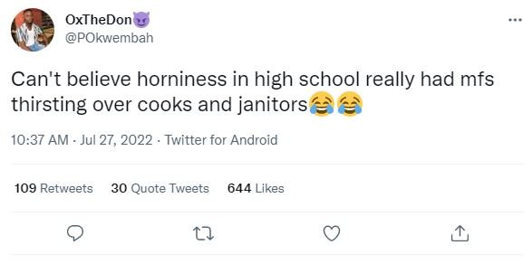 Oxthedon pokwembah can't believe horniness in high school really had mfs thirsti