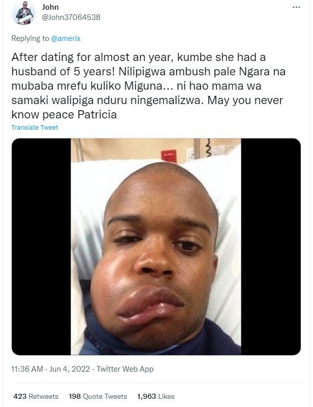 John john37064538 replying to amerix after dating for almost an year, kumbe she