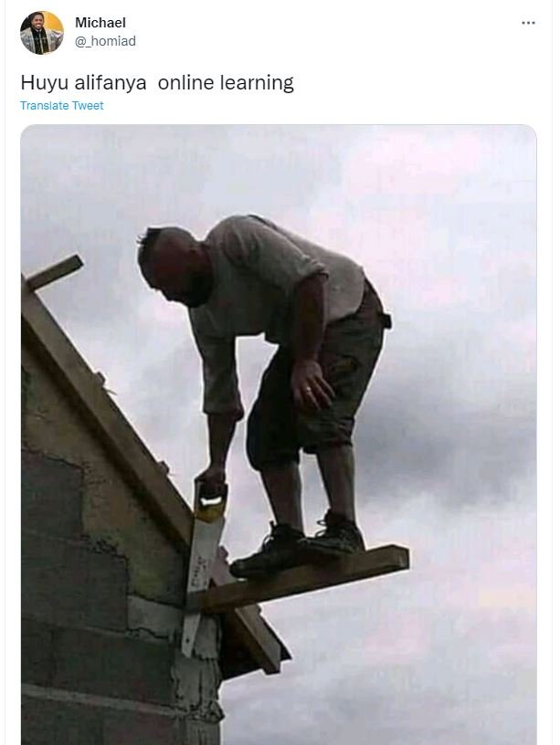 Michael homiad Huyu alifanya online learning Translate Tweet