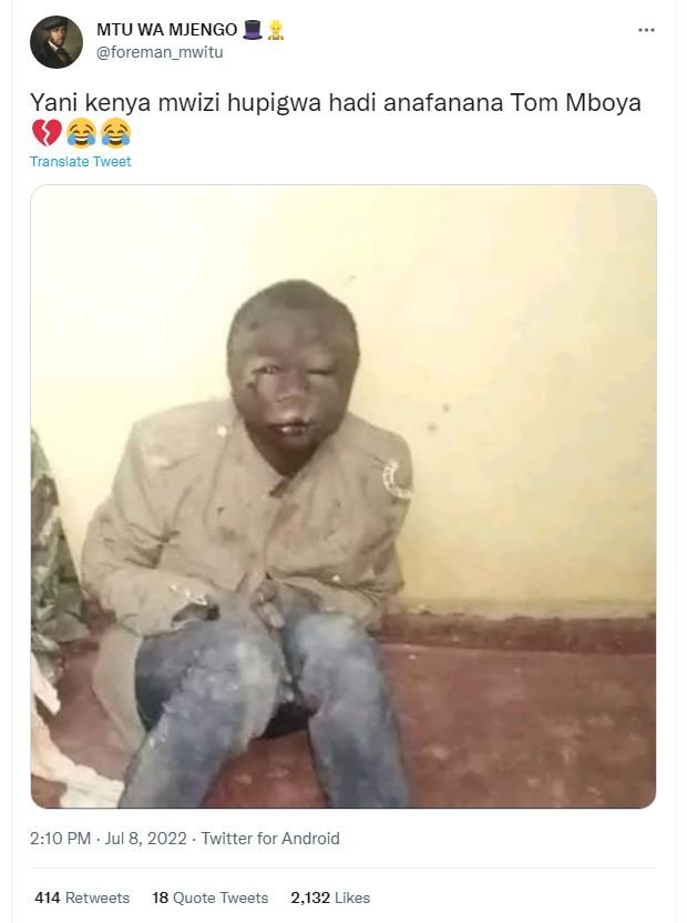 Mtu wa mjengo foreman_mwitu yani kenya mwizi hupigwa hadi anafanana tom mboya tr