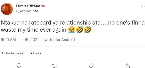 Lilmissritaaa kerubo_rita ntakua na ratecard ya relationship ata.. no one's finn