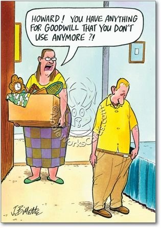 Howard you have anything for goodwill that you dont use anymore ?! iiasł