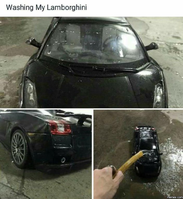 Washing my lamborghini jems