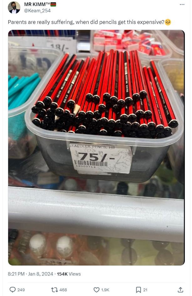 Mr kimmtm keam_254 parents are really suffering, when did pencils get this expen