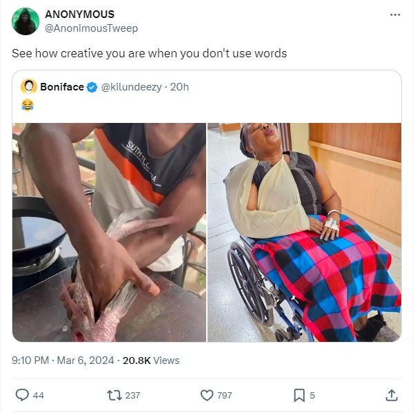 Anonymous anonimoustweep see how creative you are when you don't use words bonif