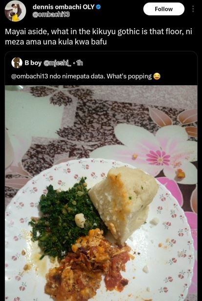 Dennis ombachi oly ohibacniis follow mayai aside what in the kikuyu gothic is th