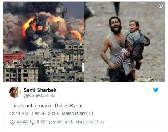 Sami sharbek samisharbek this is not a movie . this is syria 12.14 am feb 26, ma