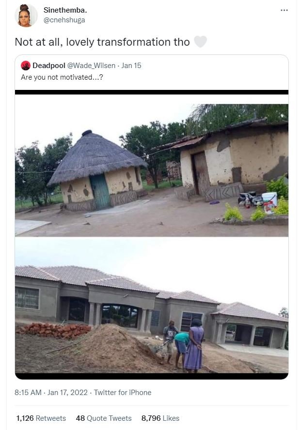 Sinethemba cnenshuga Not at all, lovely transformation tho Deadpool Wade_Wilsen
