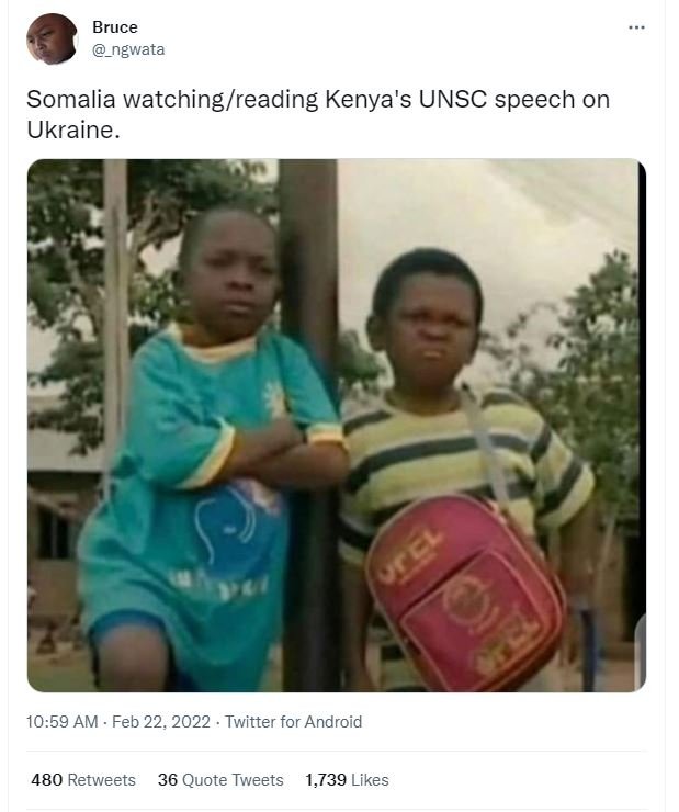 Bruce ngwata Somalia watching reading Kenya's UNSC speech on Ukraine_ 10.59 AM .