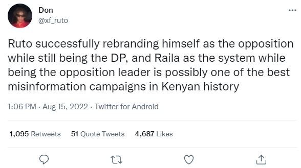 Don xf_ruto ruto successfully rebranding himself as the opposition while still b