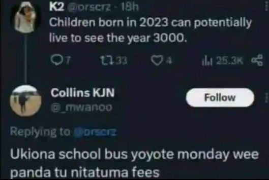 K2 oiscrz 8h children born in can potentially live to see the year . 07 1 253k c